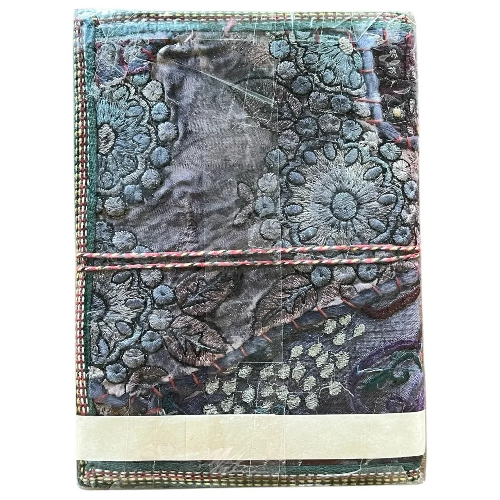 Handcrafted Sari Silk Journal · Tree-Free Paper · Zero Waste · Living Ritual